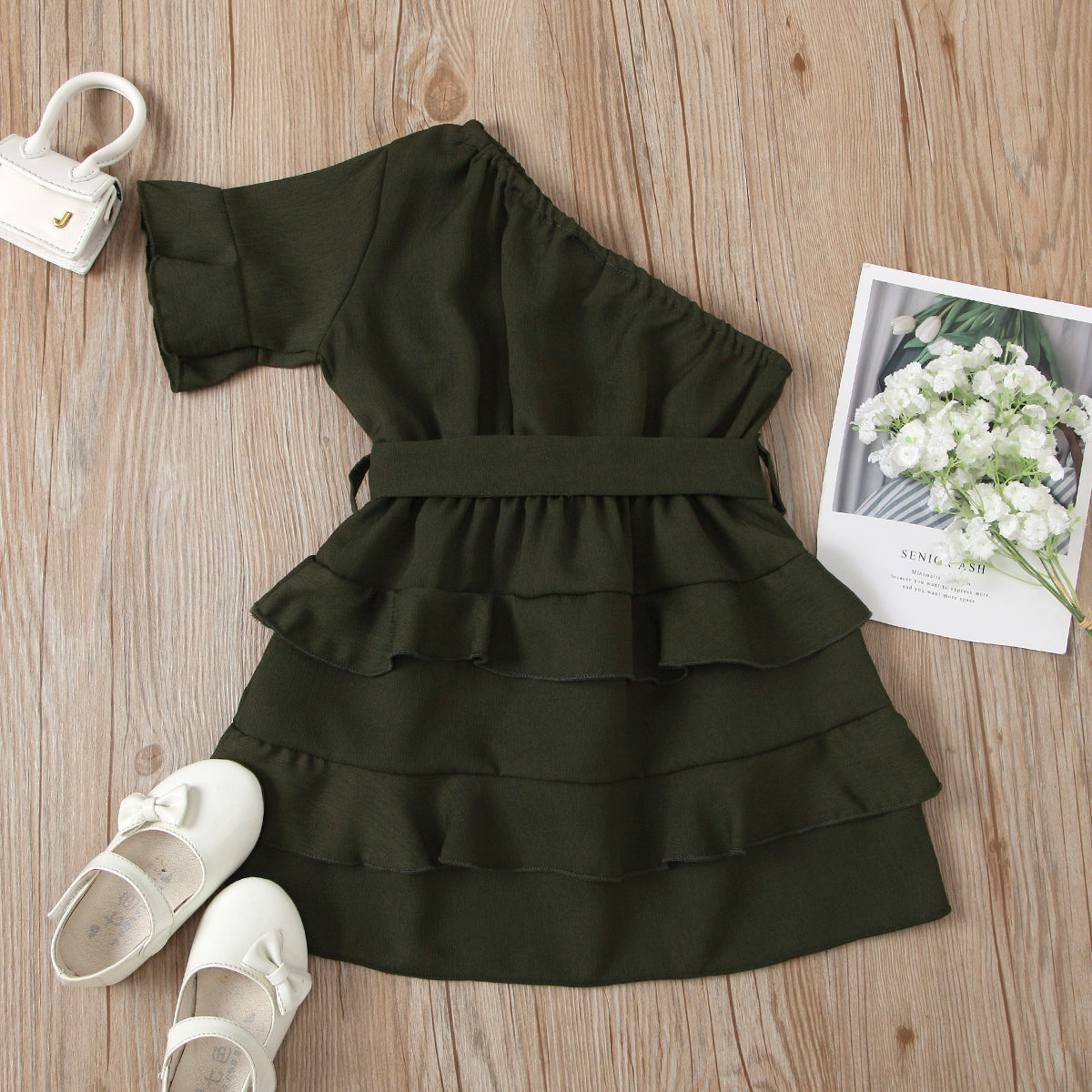 Robe d'été à 1 manche pour fille