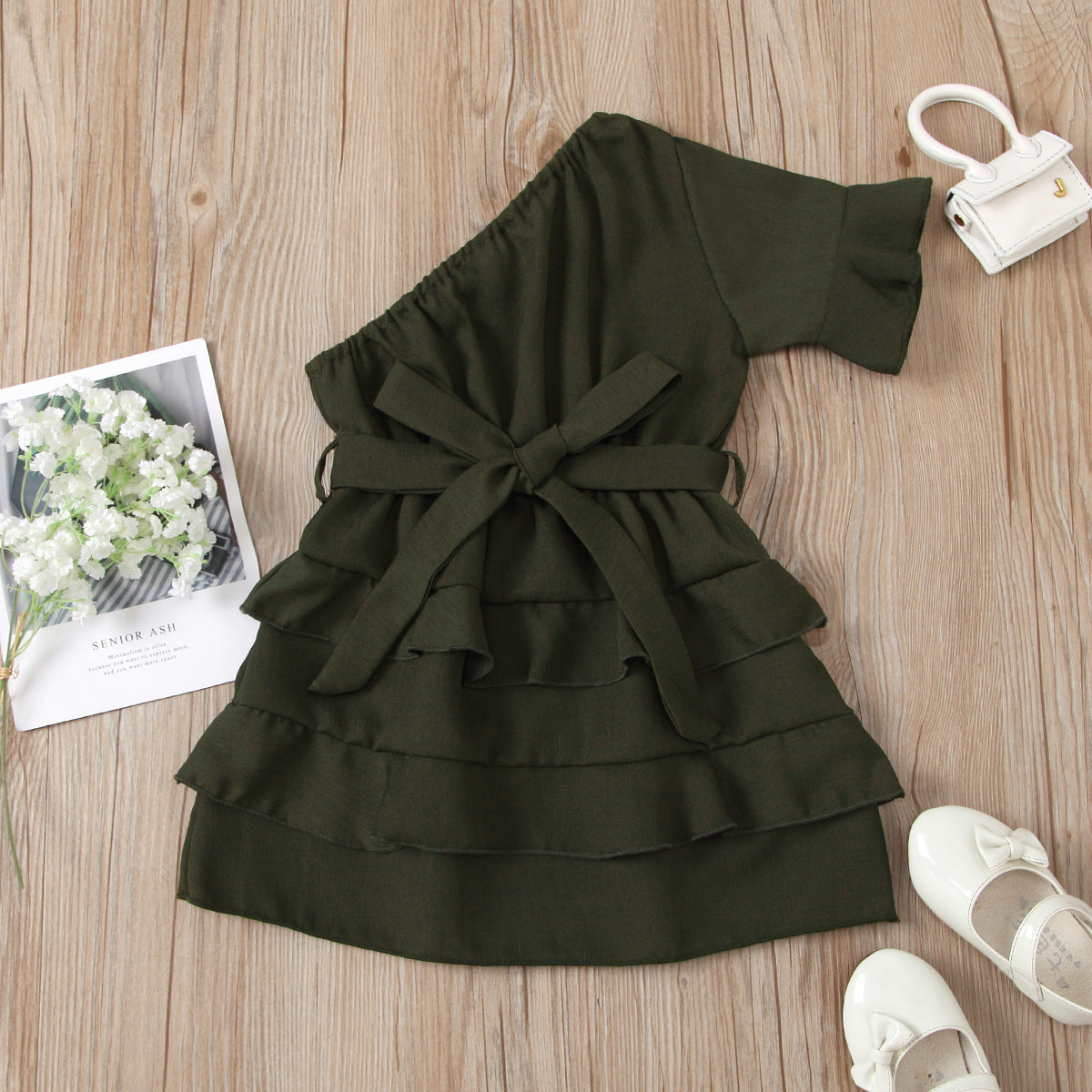 Robe d'été à 1 manche pour fille