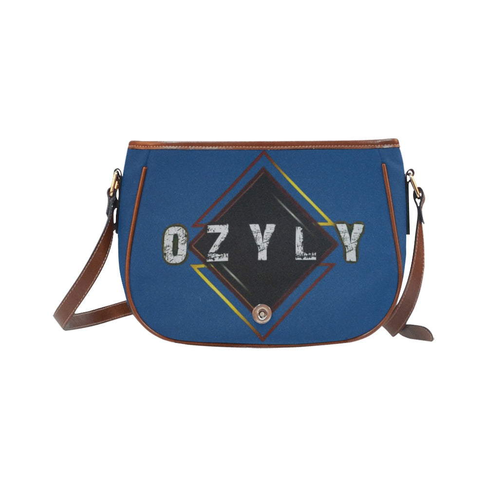 Blue Compact Saddle Bag with 'OZYLY' logo