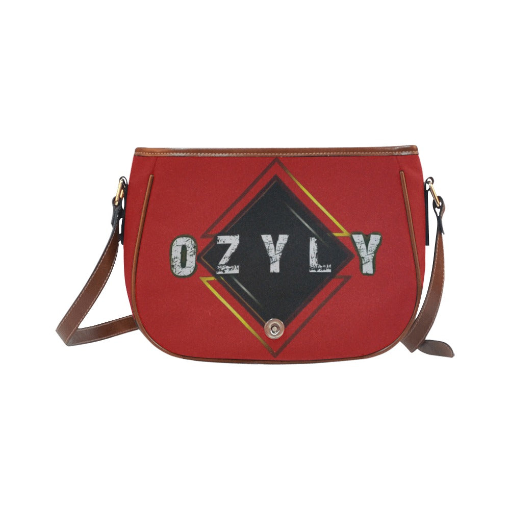 Red and black Compact Saddle Bag ideal for carrying essentials on your next adventure