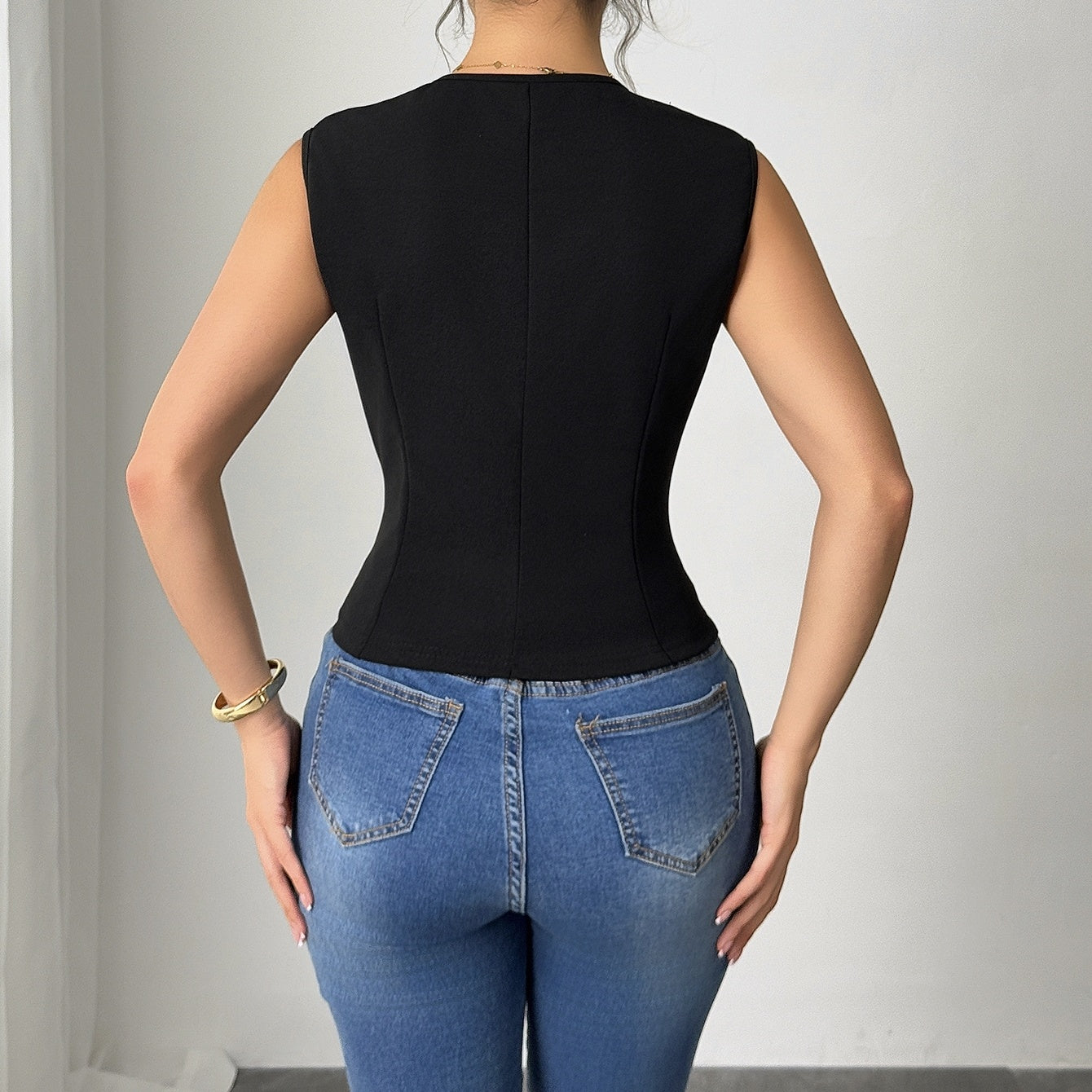 Ladies Fashion Versatile Coat Vest