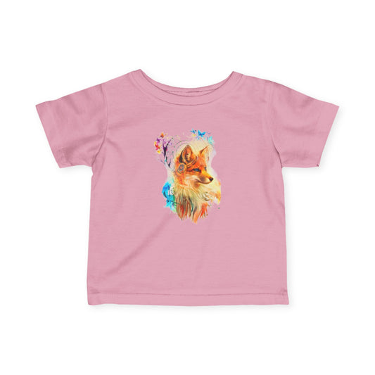 Whimsical Fox Infant Tee, Cute Baby Shirt, Toddler Gift, Nursery Outfit, Animal Lover Apparel