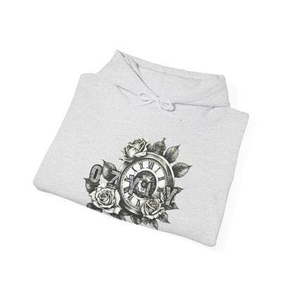 Romantic Skull & Rose Hoodie, Trendy Sweatshirt, Vintage Style Jacket, Unisex Fashion, Perfect Gift for Couples