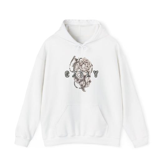Copy of Copy of Romantic Skull & Rose Hoodie, Trendy Sweatshirt, Vintage Style Jacket, Unisex Fashion, Perfect Gift for Couples