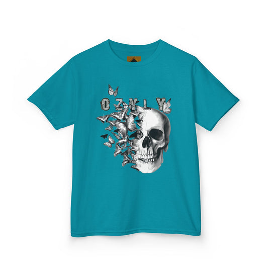 Kids Artistic Skull Tee - Unique Graphic Shirt for Creative Kids, Cool Gift for Birthdays, Halloween, or Everyday Style, Trendy Teen [...]