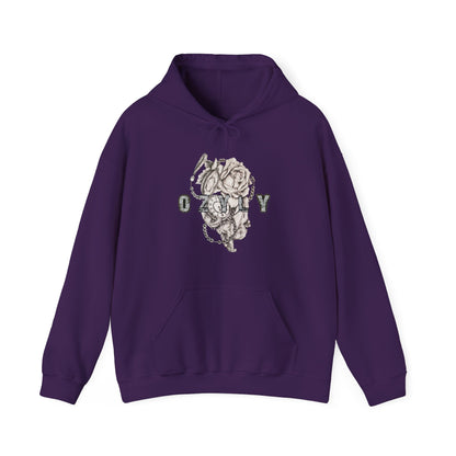 Copy of Copy of Romantic Skull & Rose Hoodie, Trendy Sweatshirt, Vintage Style Jacket, Unisex Fashion, Perfect Gift for Couples