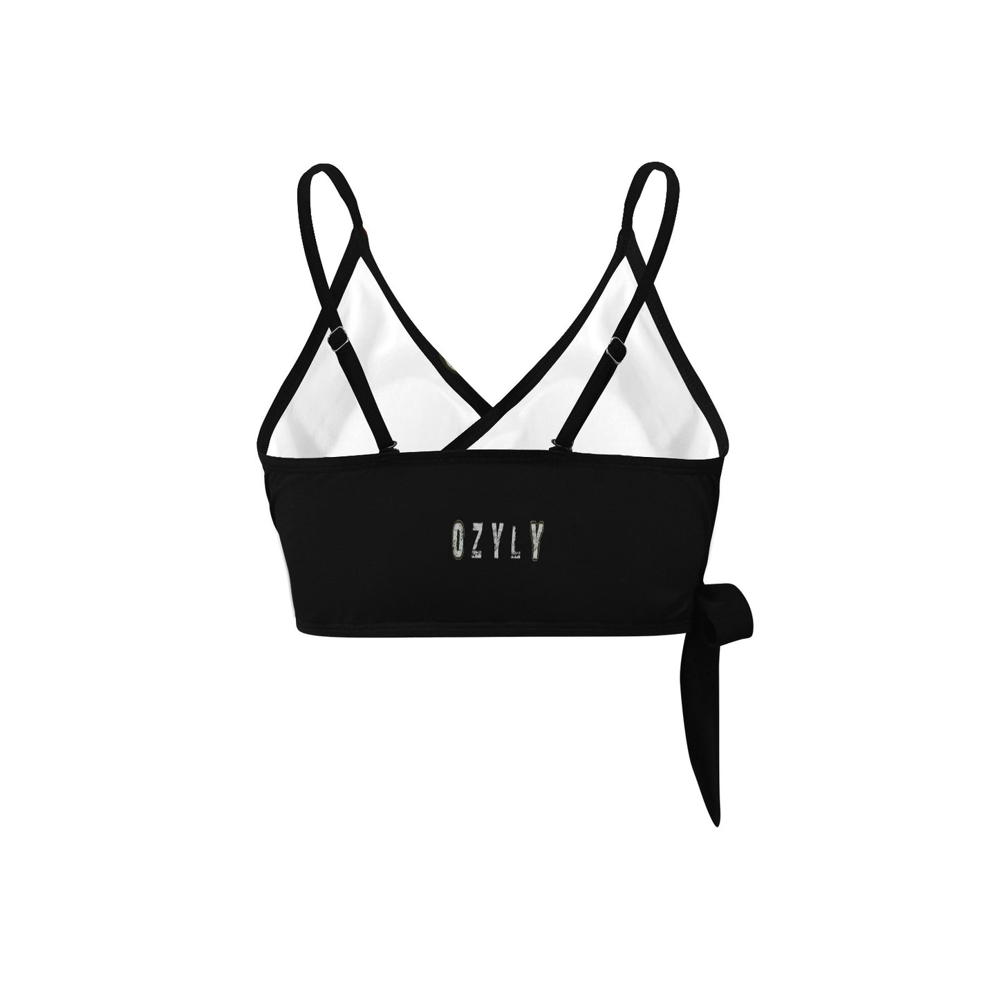 Black Knot Side Bikini Top