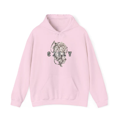 Copy of Copy of Romantic Skull & Rose Hoodie, Trendy Sweatshirt, Vintage Style Jacket, Unisex Fashion, Perfect Gift for Couples