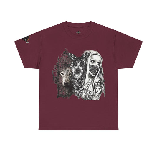 1 Bohemian Goddess Tee - Unisex Heavy Cotton Tee, Artistic Apparel, Spiritual Fashion, Unique Gift for Nature Lovers, Eclectic Style