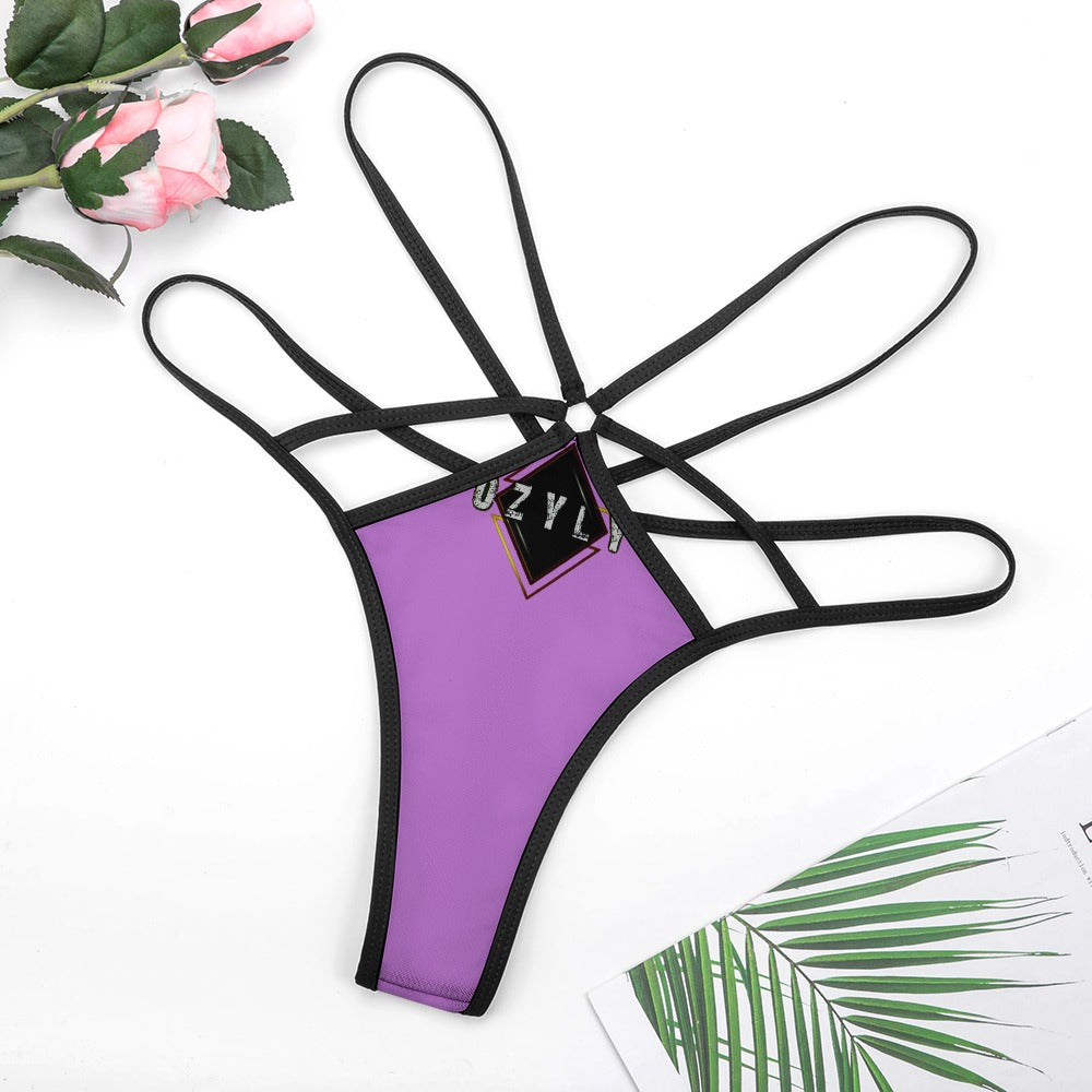 Pink T-back 1 piece bikini
