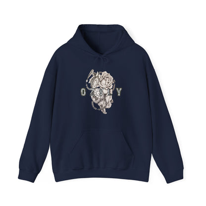 Copy of Copy of Romantic Skull & Rose Hoodie, Trendy Sweatshirt, Vintage Style Jacket, Unisex Fashion, Perfect Gift for Couples