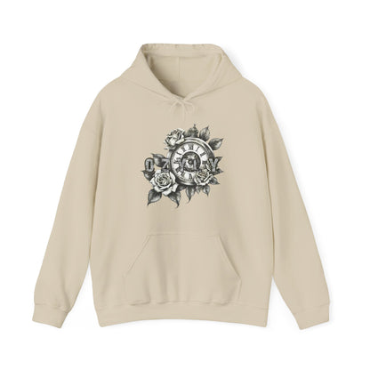 Romantic Skull & Rose Hoodie, Trendy Sweatshirt, Vintage Style Jacket, Unisex Fashion, Perfect Gift for Couples