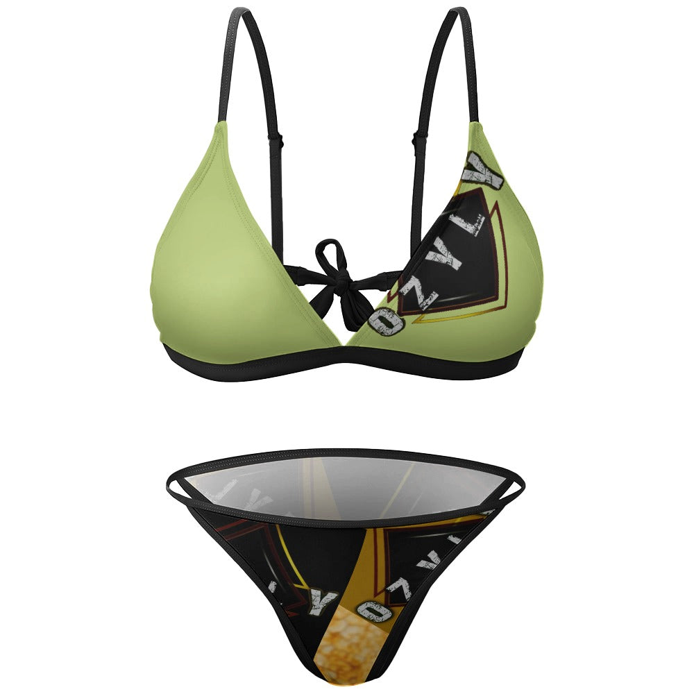Green Two Piece Bikini Swimsuit