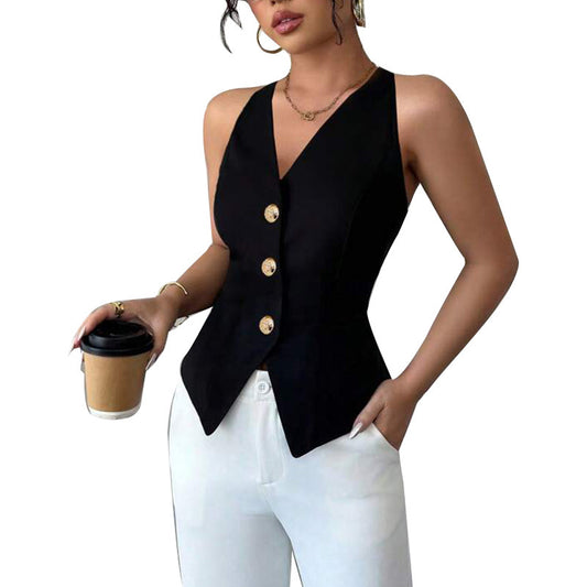 Cardigan d'été à bretelles dos nu pour femme