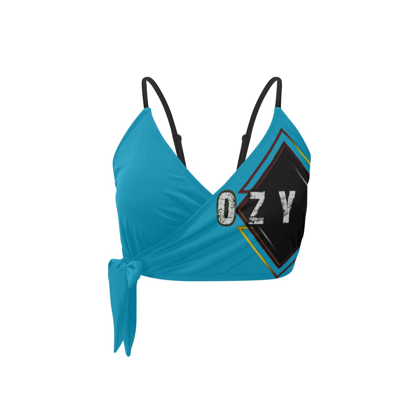 Blue Knot Side Bikini Top