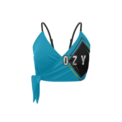 Blue Knot Side Bikini Top