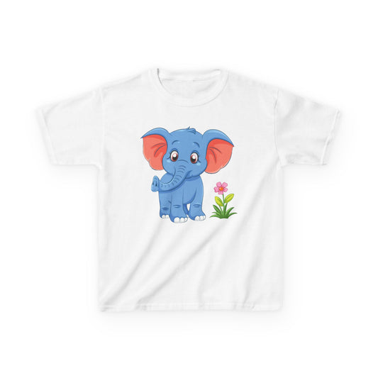Adorable Kids Animal Tee - Cute Elephant and Lion Design, Childrens T-Shirt, Fun Gift for Birthdays, Playtime Wear, Zoo Day Out