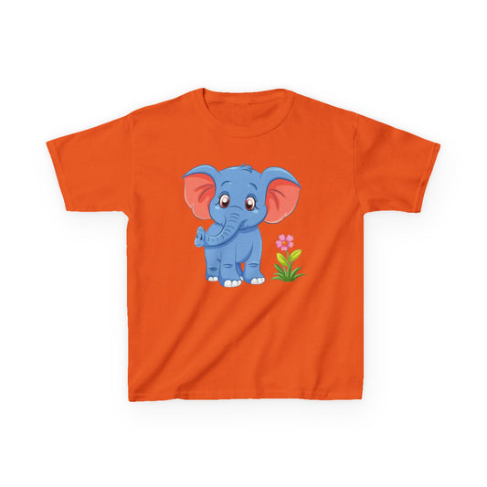 Adorable Kids Animal Tee - Cute Elephant and Lion Design, Childrens T-Shirt, Fun Gift for Birthdays, Playtime Wear, Zoo Day Out