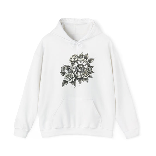 Romantic Skull & Rose Hoodie, Trendy Sweatshirt, Vintage Style Jacket, Unisex Fashion, Perfect Gift for Couples