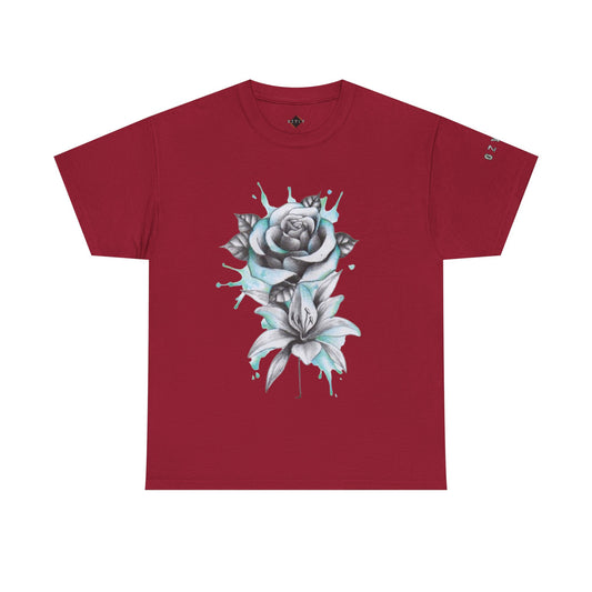 Floral Butterfly Tee - Artistic Unisex Cotton Shirt, Gift for Nature Lovers, Casual Wear, Summer Style, Festival Outfit