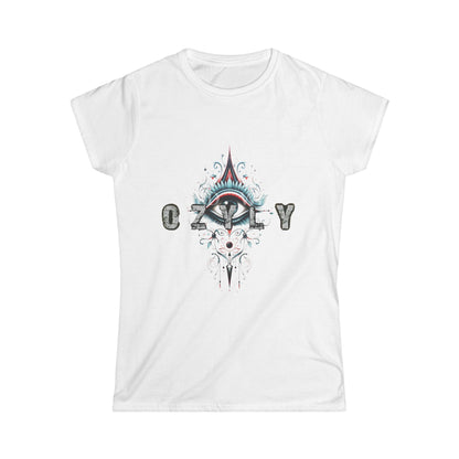 Copy of Artistic Shark Women's Tee, Unique Graphic T-Shirt for Ocean Lovers, Summer Casualwear, Beach Days, Gift Idea for Adventure Seekers