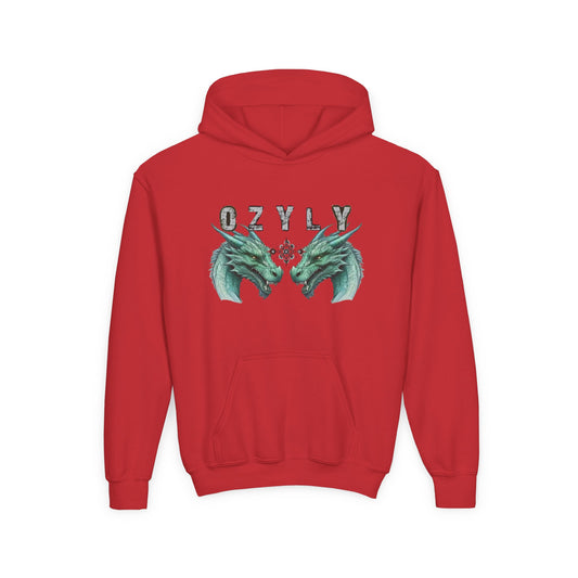 Youth Dragon Graphic Hoodie - Cozy Sweatshirt for Kids, Fantasy Lovers, Great for Gifts, Lounging and School