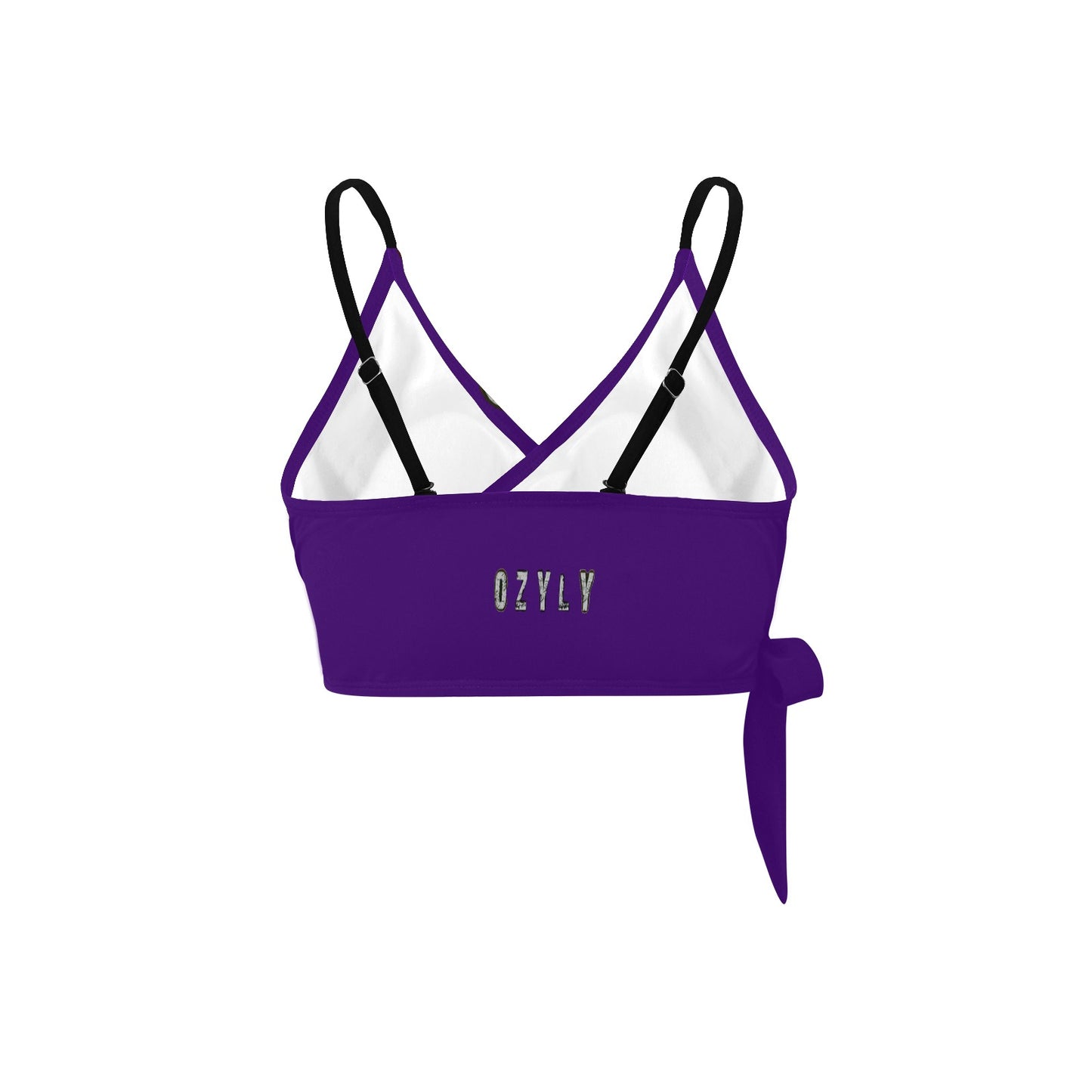 Purple Knot Side Bikini Top