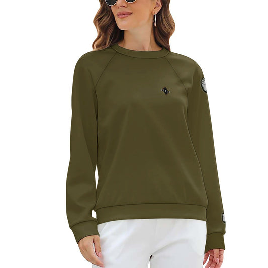 Pull col rond raglan