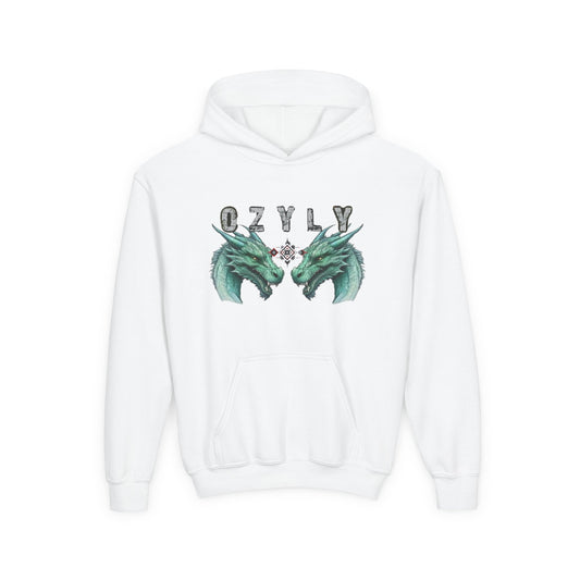 Youth Dragon Graphic Hoodie - Cozy Sweatshirt for Kids, Fantasy Lovers, Great for Gifts, Lounging and School