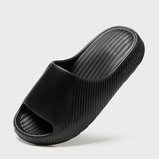 Men wear thick-soled  flip-flops for sports