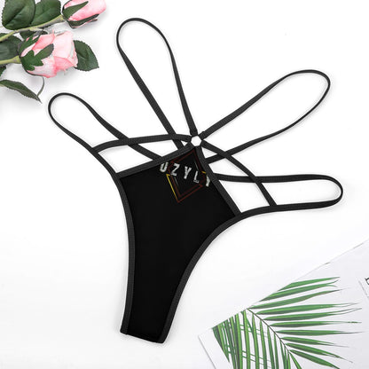 Black T-back 1 piece bikini