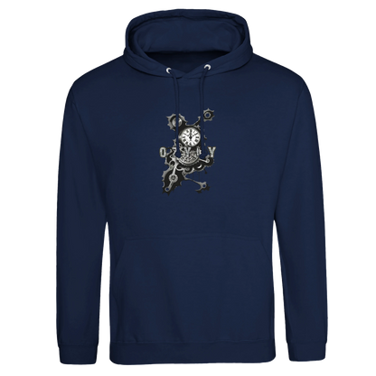 Blue Mechanical print Premium Unisex Pullover Hoodie
