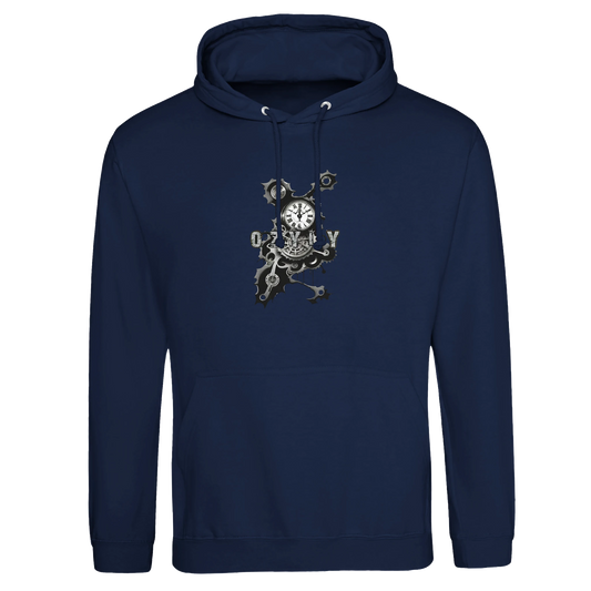 Blue Mechanical print Premium Unisex Pullover Hoodie