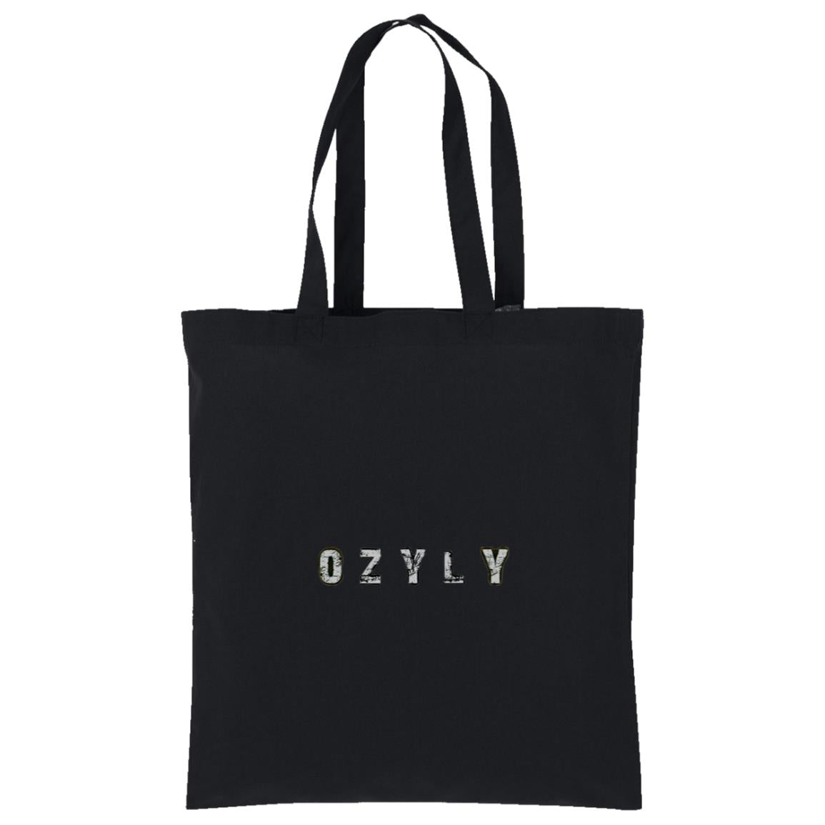 Image black cotton tote