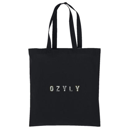 Image black cotton tote