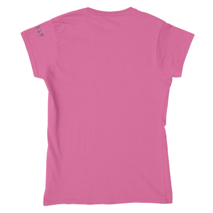Pink t-shirt on a white background