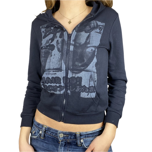 Fashion hoodie zipper cardigan women's