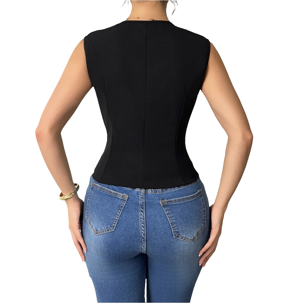 Ladies Fashion Versatile Coat Vest