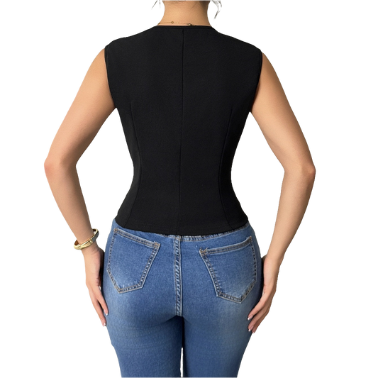 Ladies Fashion Versatile Coat Vest