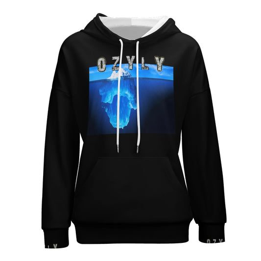 Black comfort with a modern silhouette Dropped Sleeve Hoodie