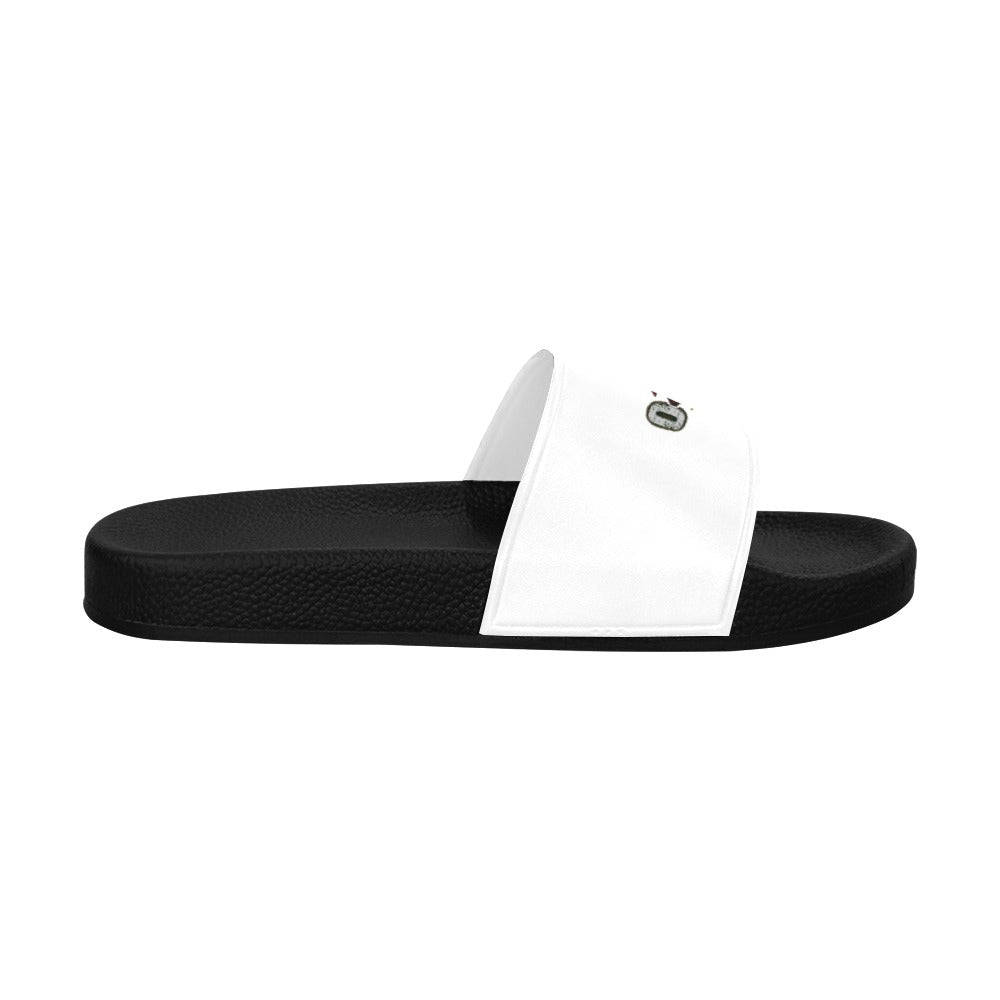 White Men's Slide Sandals White Beach Slippers