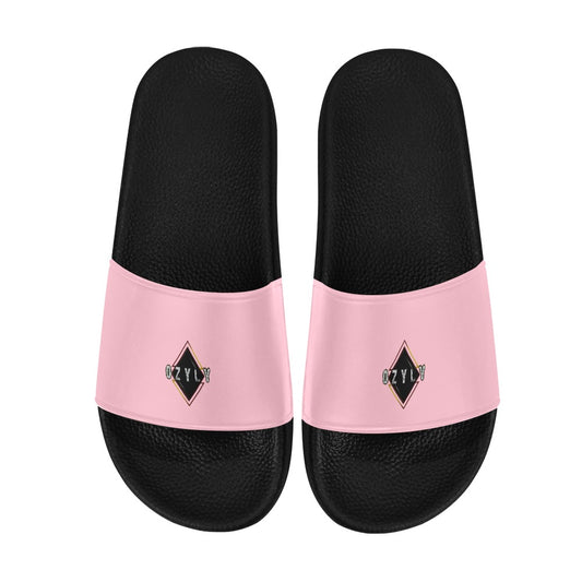Pink Women's Slide Sandals Ladies Slip-On Sandals Beach Slipper
