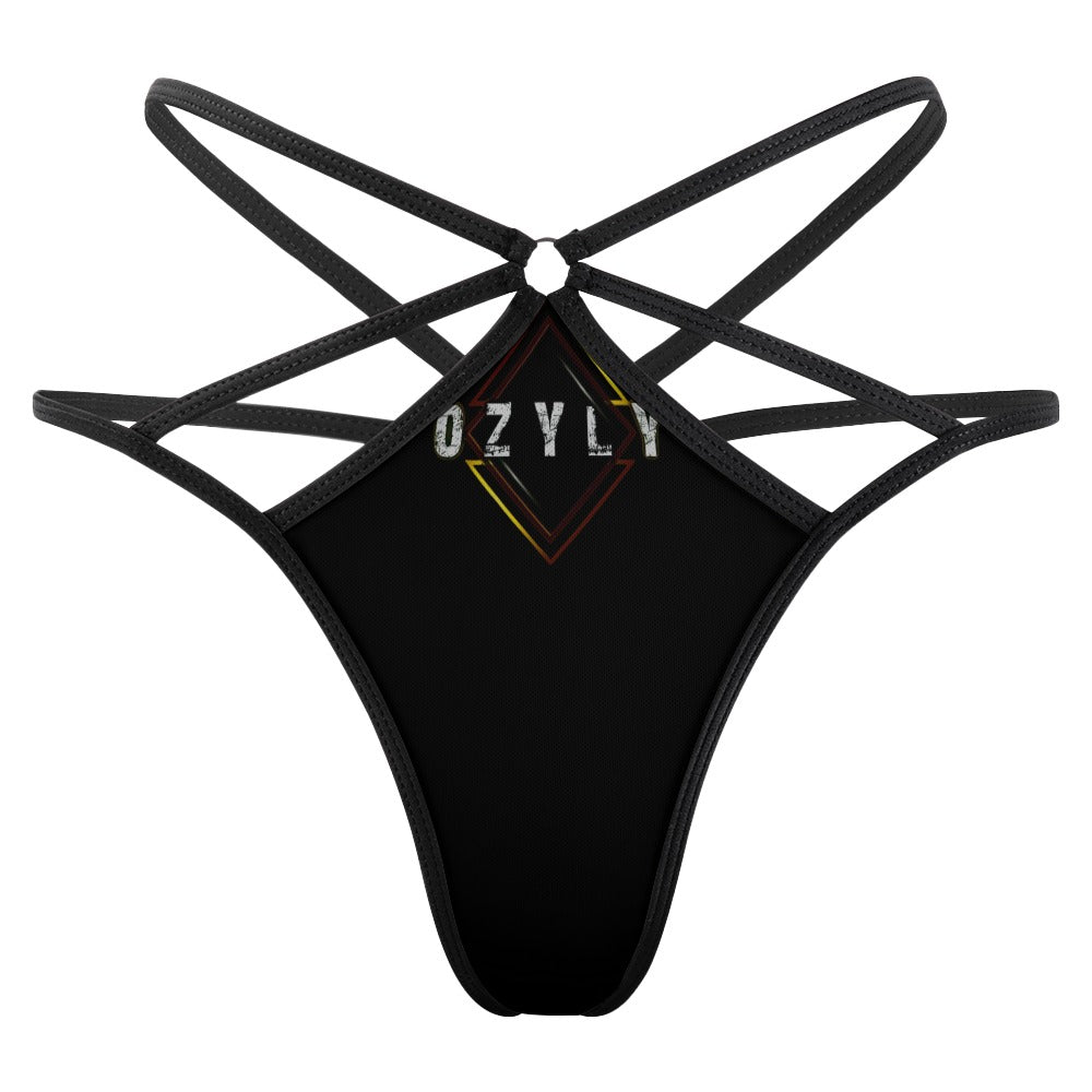 Black T-back 1 piece bikini