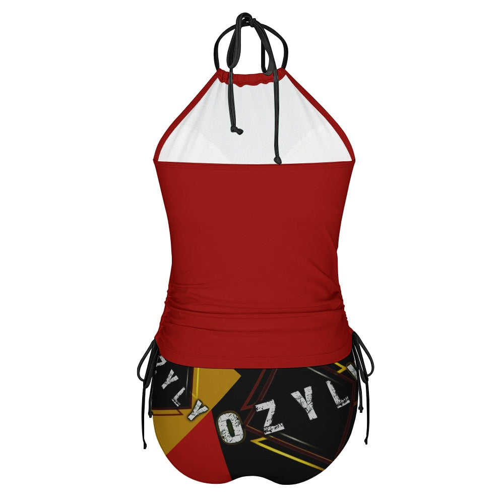 Red 2025 New Split Bikini Swimsuit