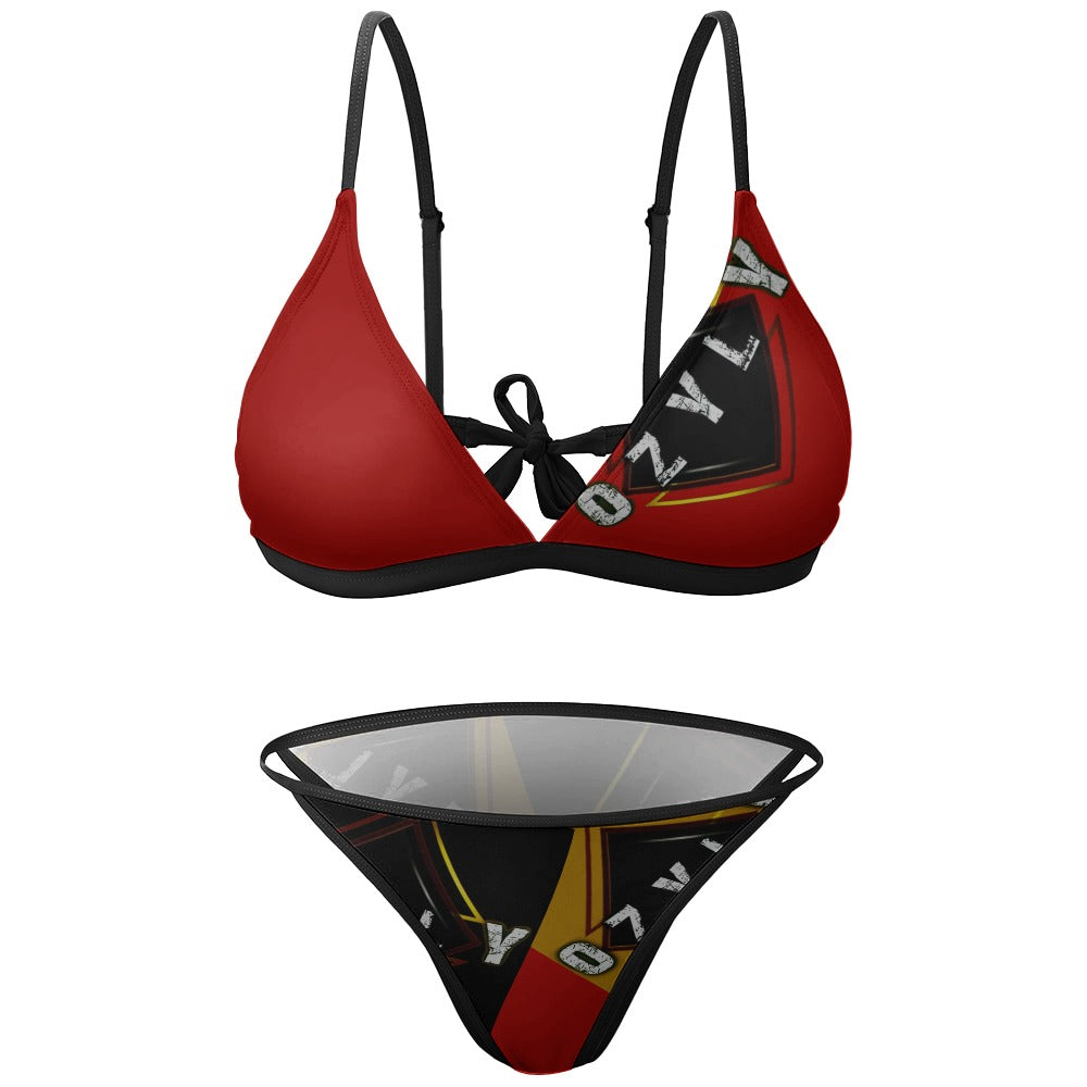 Red Sexy Two Piece Bikini Swimsuit
