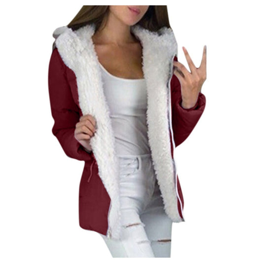 Red Cotton-padded Jacket